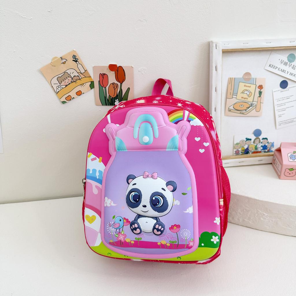 

Adorable Animal Print Childrens Backpack Nylon Lightweight School Bag For Boys And Girls красный