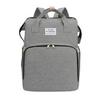 Portable Folding Mummy Bag: Lightweight, Large-Capacity Mother & Baby Backpack with Multi-purpose Bed Feature.