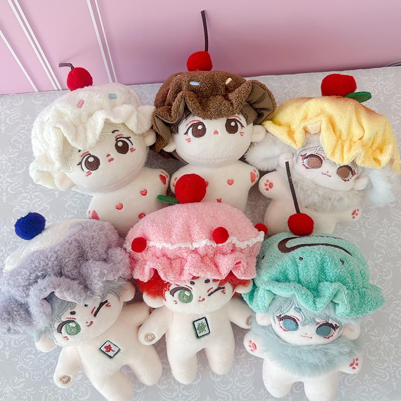 Plush Clothes and Hat for 10cm Plush Toys, Oshikatsu Goods, Ice Cream Pancake, Blueberry, Purple [Used]