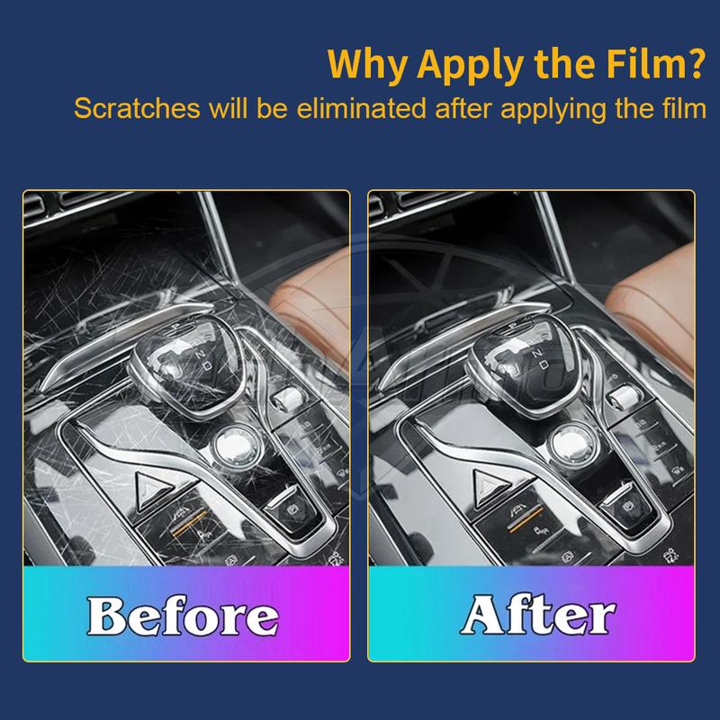 Car Interior TPU Protector Anti-scratch Film For Haval Jolion -23 Auto Protective Transparent Anti-tear Stickers Accessories