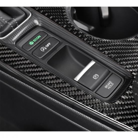 For Honda Civic 11th - Real Carbon Fiber Middle Console Gear Shift Panel