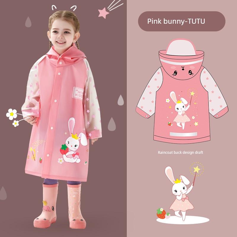 Children's Raincoat for Girls, Kindergarten Boys, School-Going Primary School Students, Rain Poncho, Kids' Baby Set, Waterproof Full-Body 2026