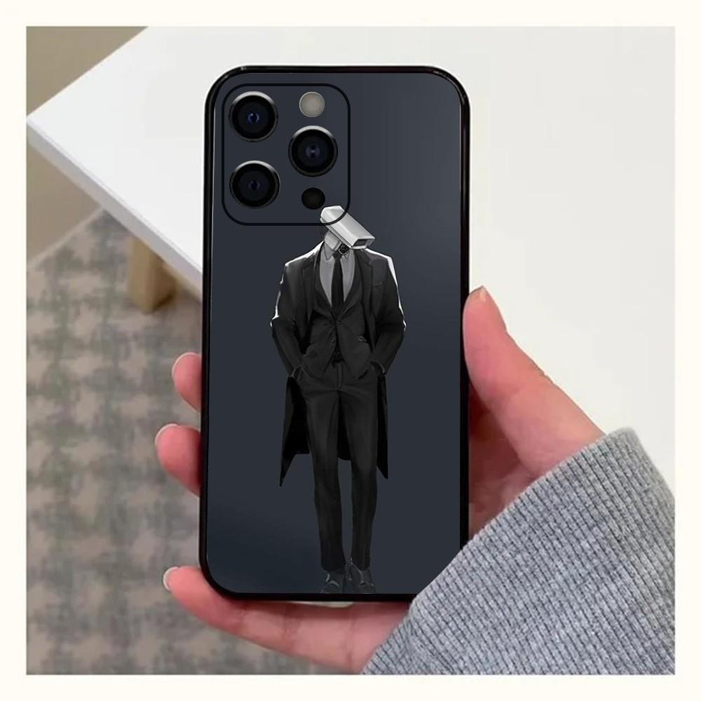 Skibidi Toilet Phone Case For Apple iPhone 15,14,13,12,11,Pro,X,XS,Max,XR,Plus,Mini Soft Black Cover