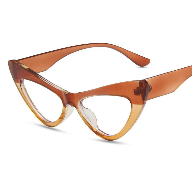 Cat Eye Shape Eyeglasses Frames Women Vintage Retro Anti Blue Light Women's Glasses Frames European American Woman Glass