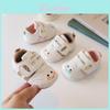 Baby Zachte Zool Schoenen Met Klittenband Voor Pasgeborenen En Peuters In Cartoon Design
