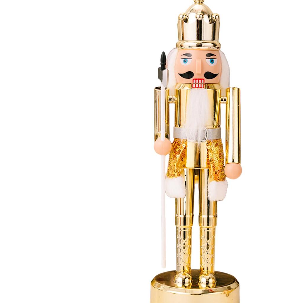 Christmas Nutcracker Figurine 29.5cm Tall Home Accent Tradtional Decorative Table Nutcracker Figurine for Halloween Tabletop