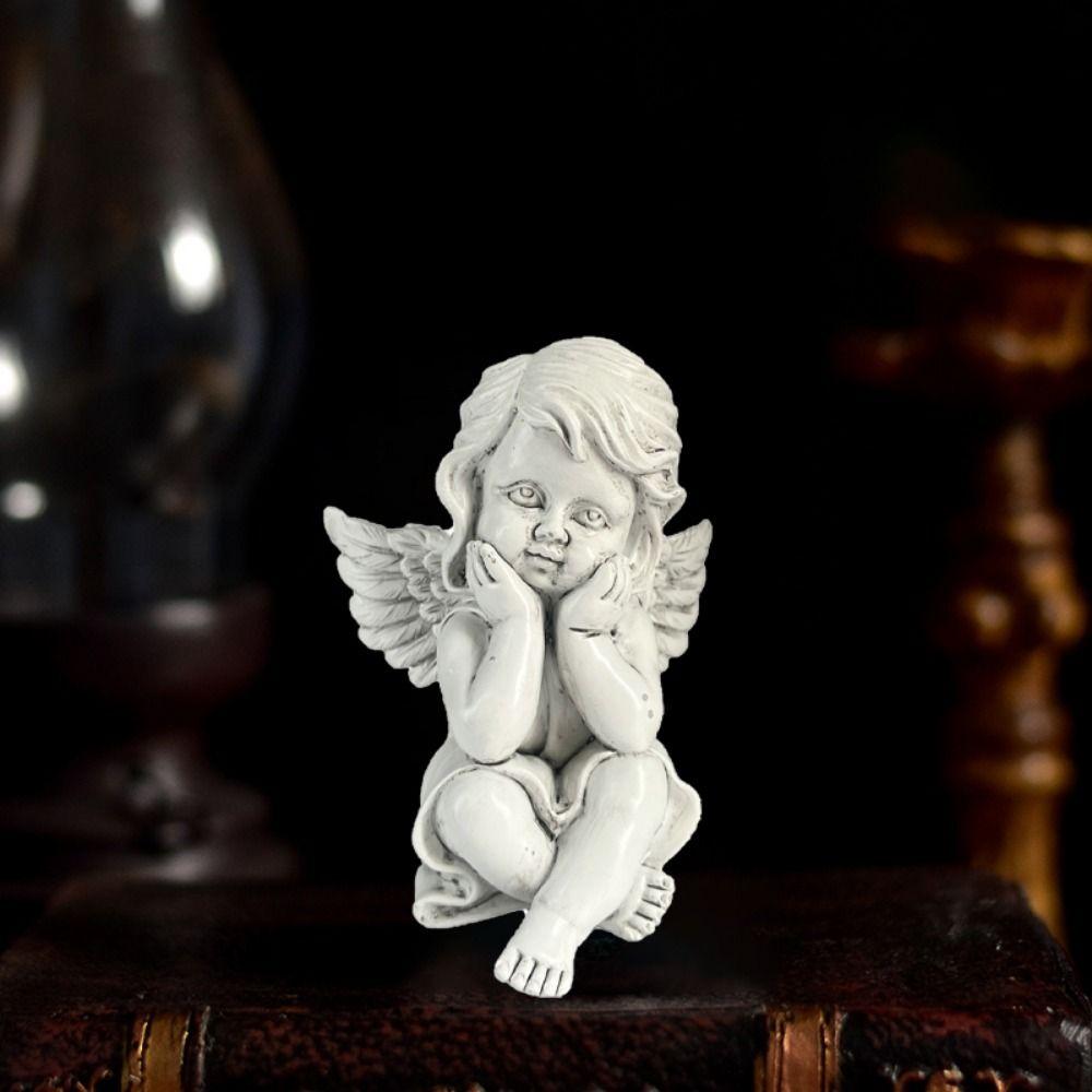 

Мультяшная статуэтка молящегося херувима, симпатичные настольные украшения ангела, маленькая фигурка ангела, коллекция подарков Style 1
