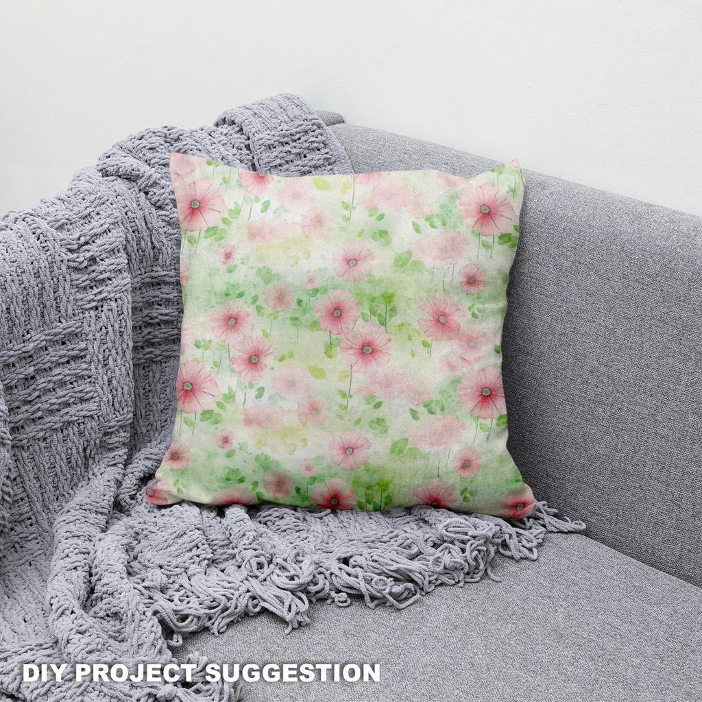 Royal Samt Stoff Polyester Zum Nähen - Motiv Blumen - Rdx2411