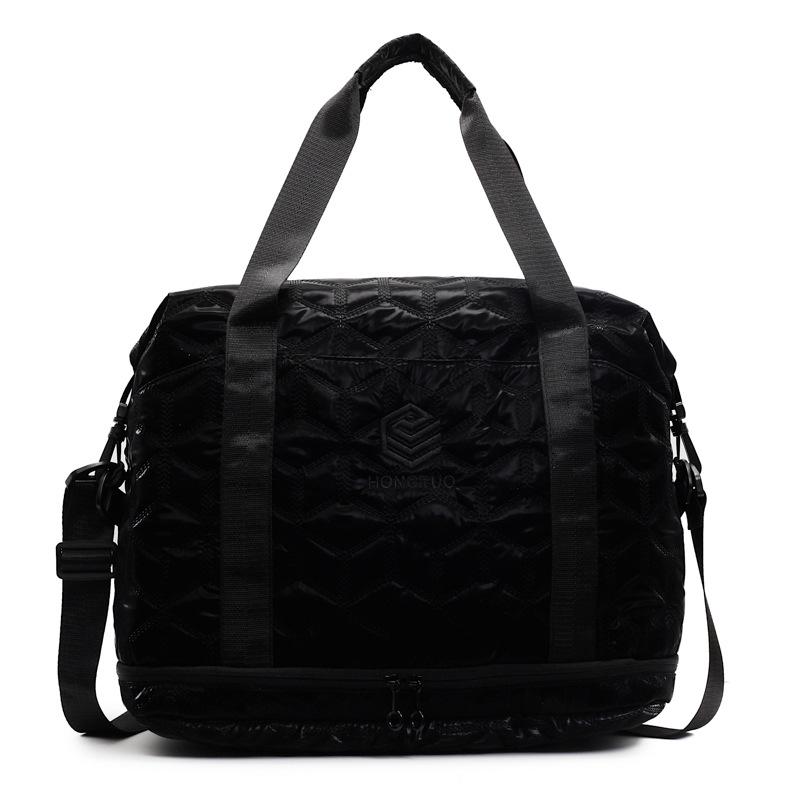 Women's models go out with shoe compartment fashion foreign trade portable ravel bag dry and wet separation casual fitness bag can be set with tie rod