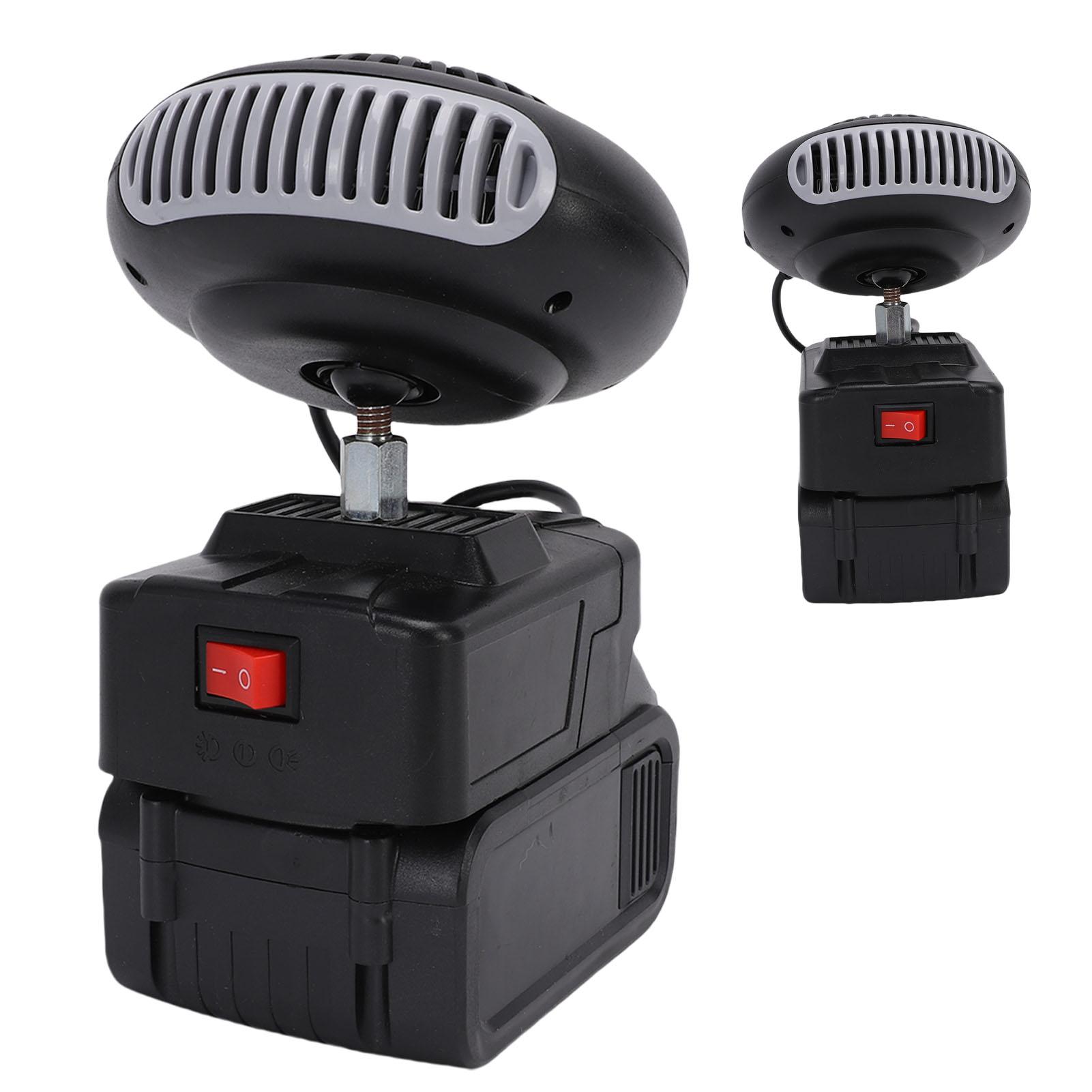 

Portable Battery Powered Space Heater Cordless Car Heater Defogger Fan Quiet for Car Indoor Use