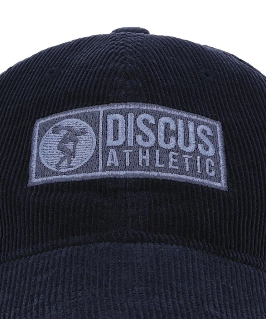 DISCUS ATHLETIC Logo Corduroy 6-Panel Cap Navy
