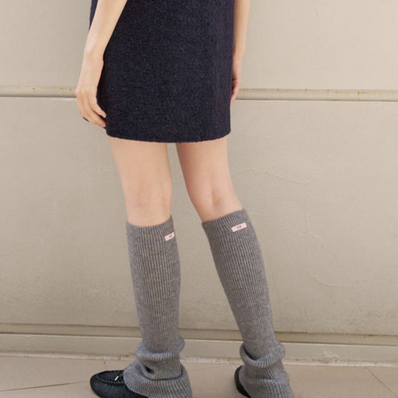 LCVE KNIT RIB LEG WARMER [3COLORS]
