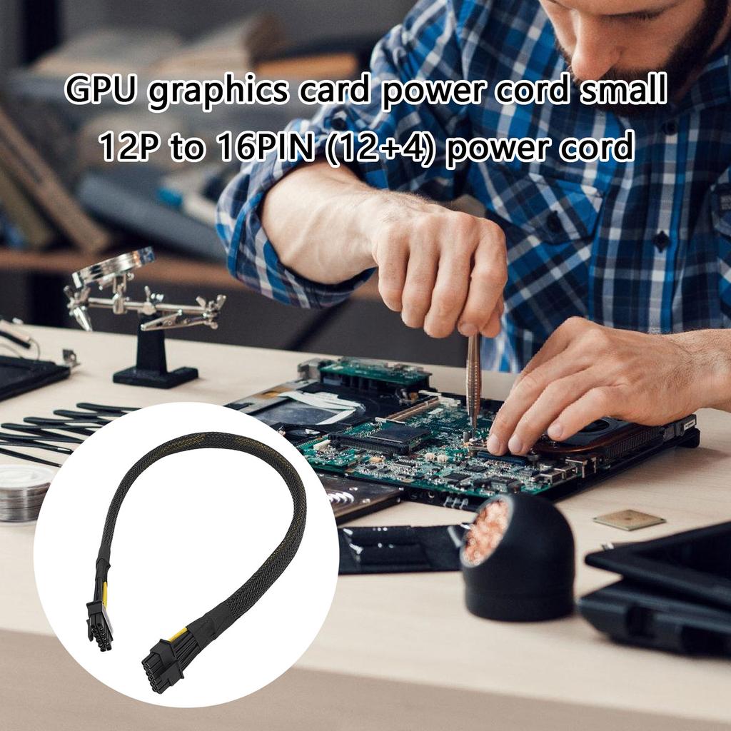 PCIe 12Pin to 16Pin(12+4) GPU Power Line for R750XA R750XS R750XD Data Center Servers High Temperatures Resistance