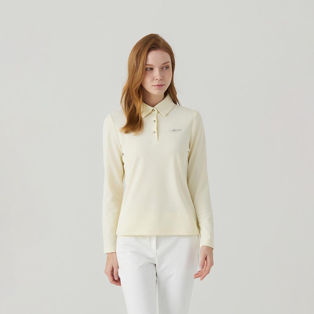 SUPERIOR Women'S Basic Collared T-Shirt Yellow (Iw0Ftty10163)