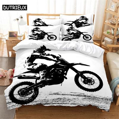 3D Moto Bedding Set Queen Bedding Duvet Cover Set Bedding Set Bed Cover Cotton Queen Bedroom Bed Cover Set Bed Set Bedding