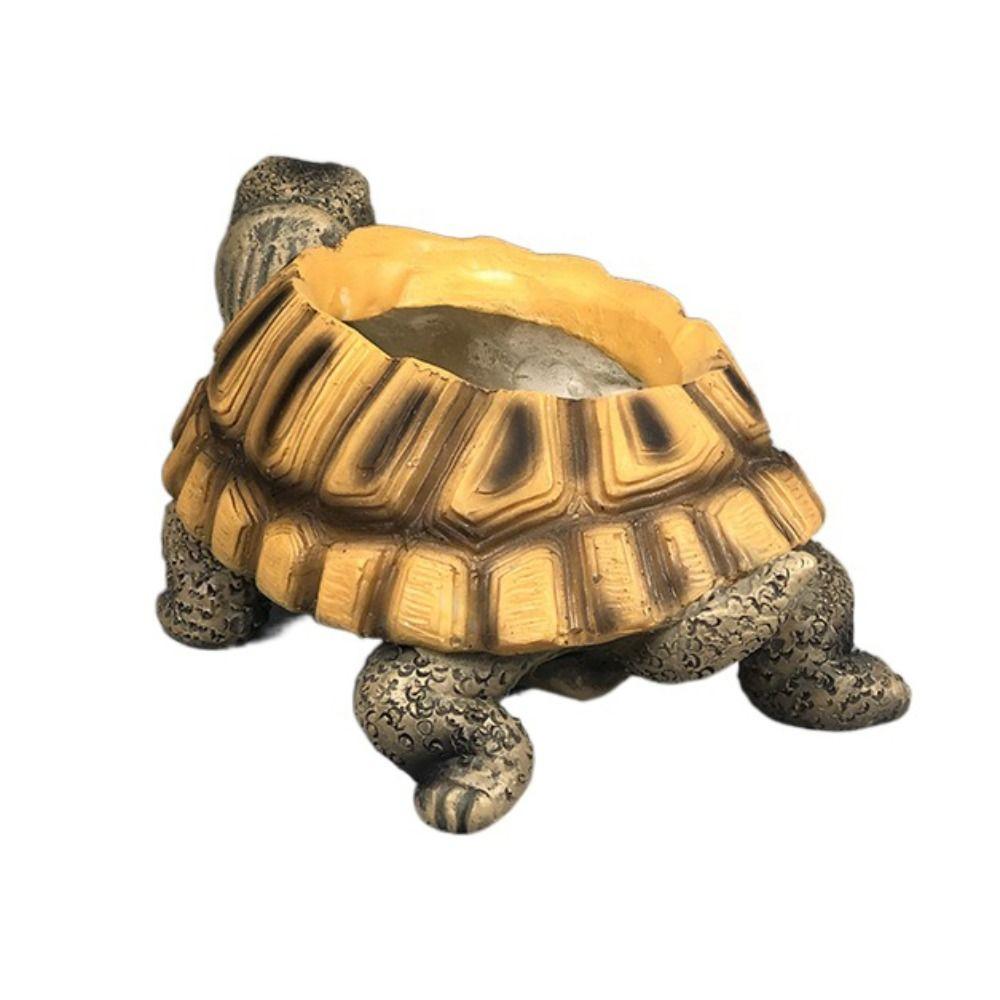 Realistický květináč ve tvaru želvy, ekologický, stůl, mini ornament, držák rostlin na bonsaje, zahrada