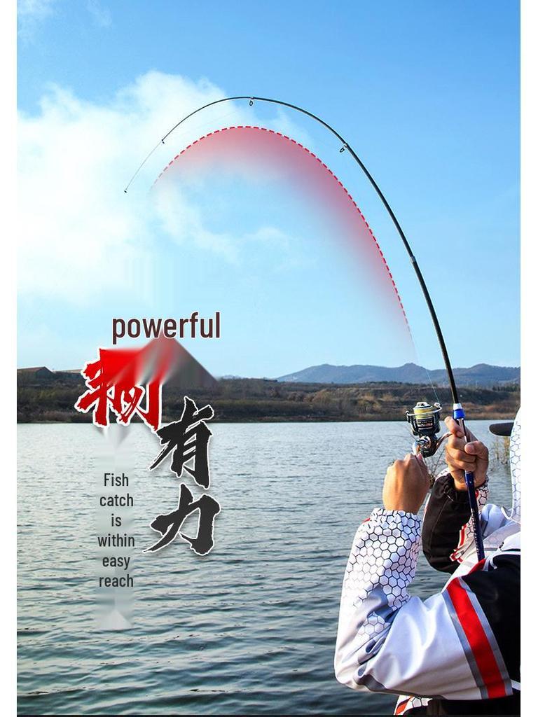 Telescopic Carbon Fiber Sea Fishing Rod - Long Cast Raft Rod with Lure 