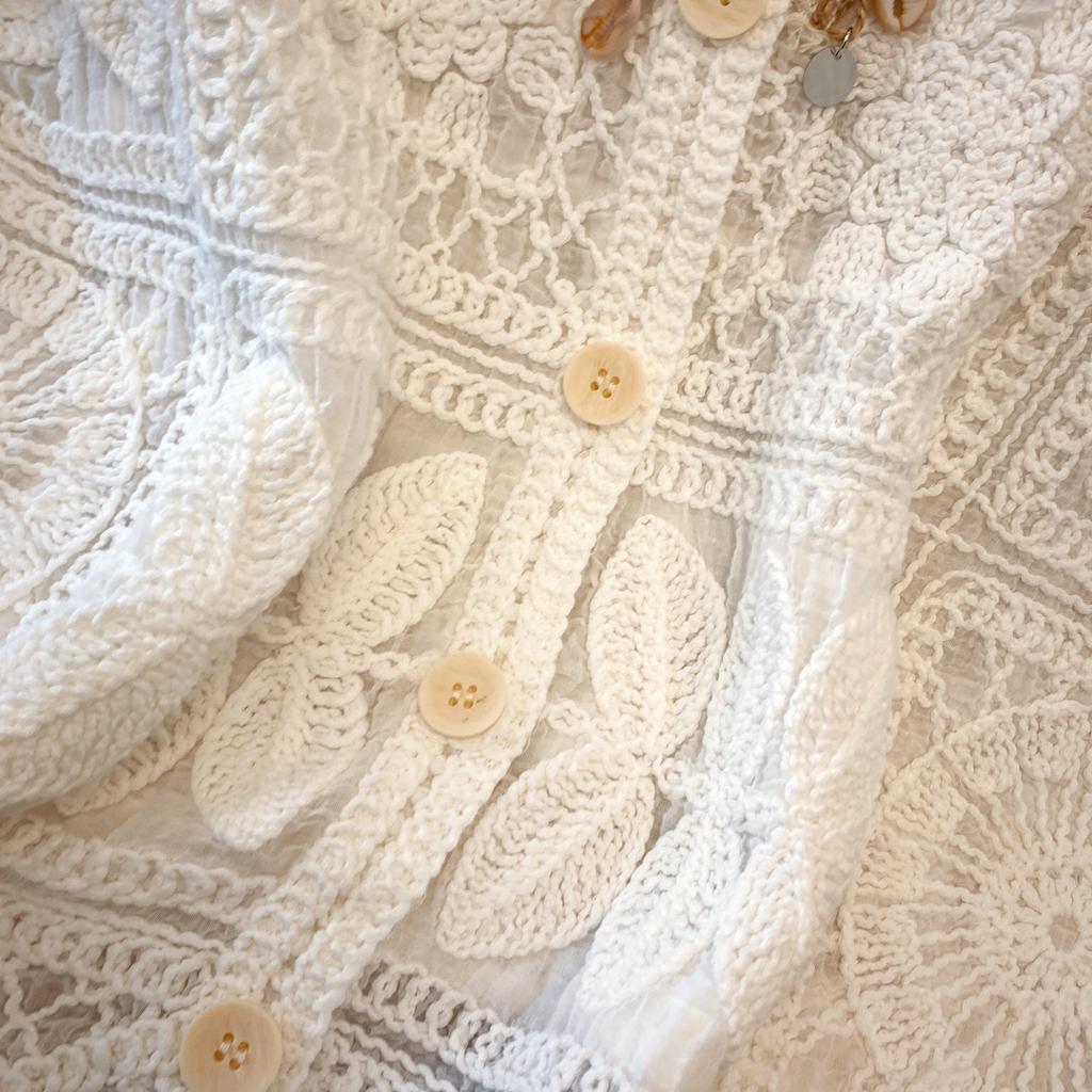 DIMANAF 2025 New Short Vest T-Shirt Women Sleeveless Round Buttons Knitting Lace Vest O-Neck Summer Style Basic Tops Tees Loose Clothing