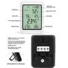 Intelligent Temperature Humidity Meter with LCD Digital Display Screen Digital Thermometer Hygrometer with Time Alarm Max./Min. Value Function