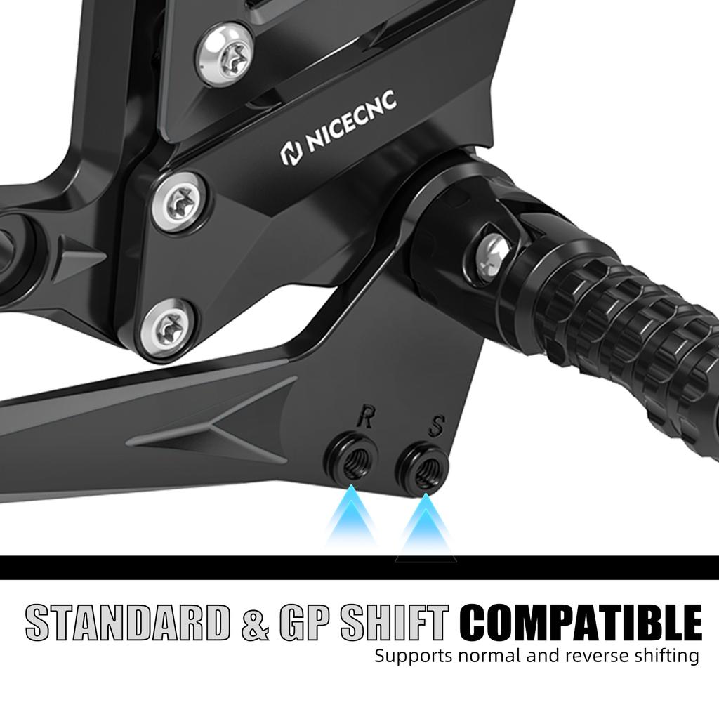 2020-2024 For KTM 1290 Super Duke R /EVO 1390 Super Duke R 2024-2025 Adjustable Rearset Foot Peg Footrest Kit