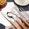 7Pcs/Set Tableware Reusable Travel Cutlery Set Camp Utensils Set 304 Stainless Steel Spoon Fork Chopsticks Straw Portable Case