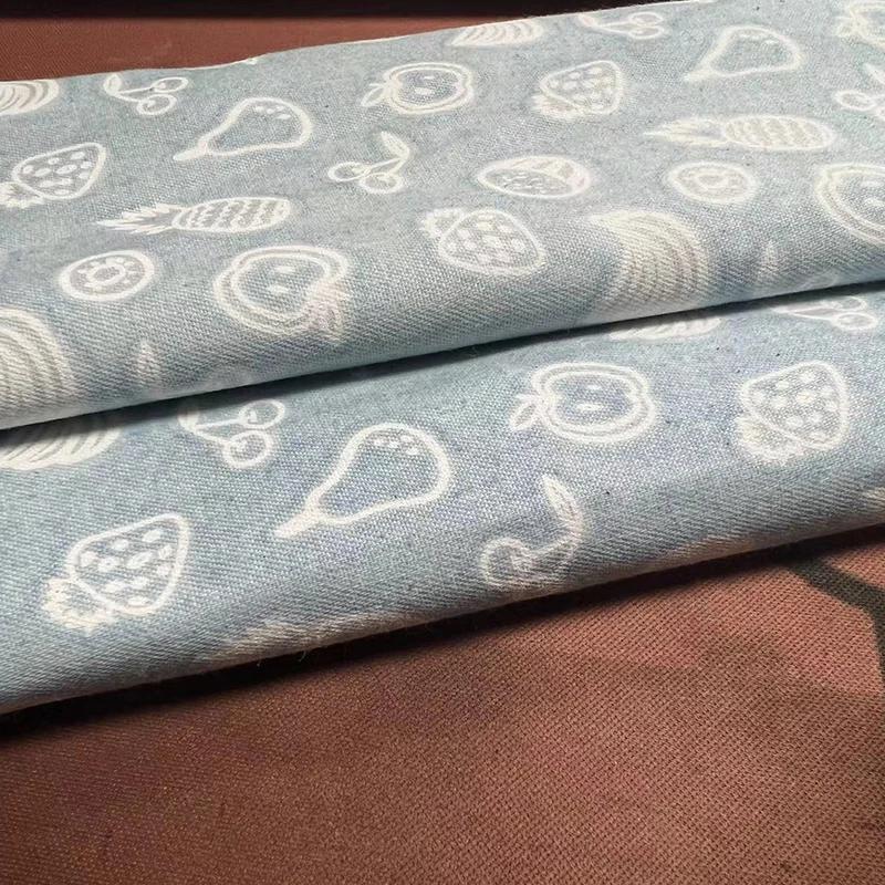 100x150cm Thin Style Washed Printed Fabric Pure Cotton Denim Fabric Summer Clothing Pants Short Dress DIY Clothing Shirt Fabric