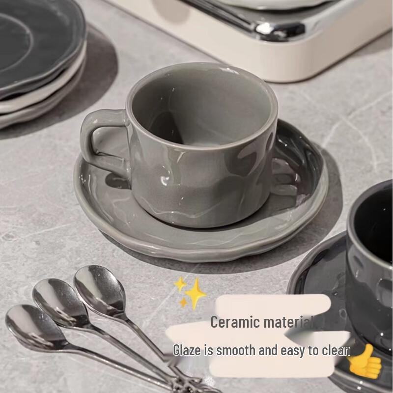 Shangqi Light Luxury European Style Ceramic Coffee Cup Set