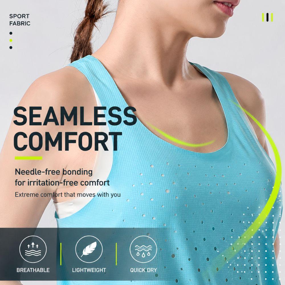 Ultralight Sport Athletics Vest Hole Design Tank Tops Men Women Running Vests  Unisex S To 2xl