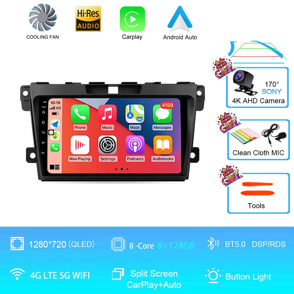 Car Radio Android 14 For 2007 2008 2009 2010 2011-2014 MAZDA CX-7 CX7 CX 7 GPS Navigation Multimedia Video Player DSP 4G No 2DIN