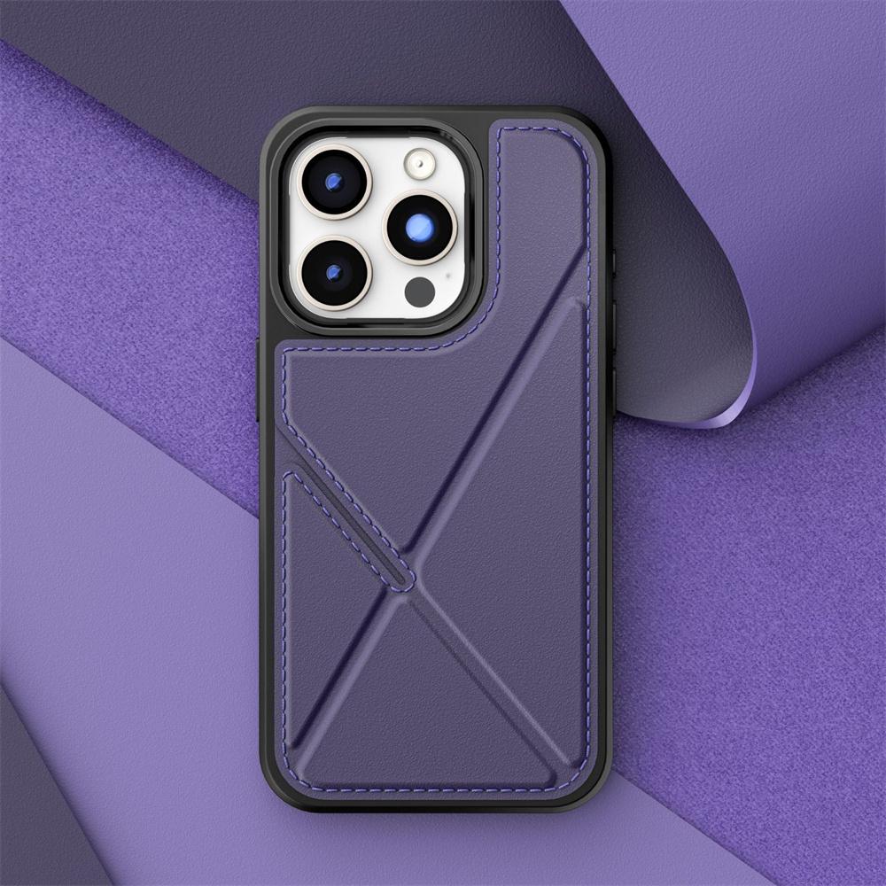 Foldable Kickstand Wallet Card Bag Holder Leather Case for 17 Air 16 15 14 13 12 Pro Max Plus 17Air 17Pro i17 Phone Cover