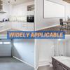 1Pc 2M Flexible Wall Base Baseboard Molding Trim Self-Adhesive Vinyl, Peel and Stick Cove Base, Rubber Wall Base Moulding Trim