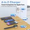 4 In 2 Multi Charging Cable for Apple Watch Charger USB C Cable Tra Vel Charger Compatible with iPhone 15 14 13 iWatch Series
