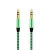 1m Braided 3.5mm AUX Male to Male Stereo Audio Adapter Cable for PC DVD Speaker