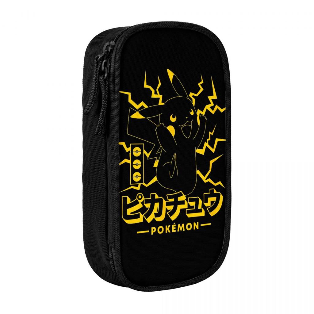 Pokemoned Gotta Catch Em All Group Pencil Cases New Pen Holder Bags Student Large Storage School Supplies Cosmetic Pencil Pouch