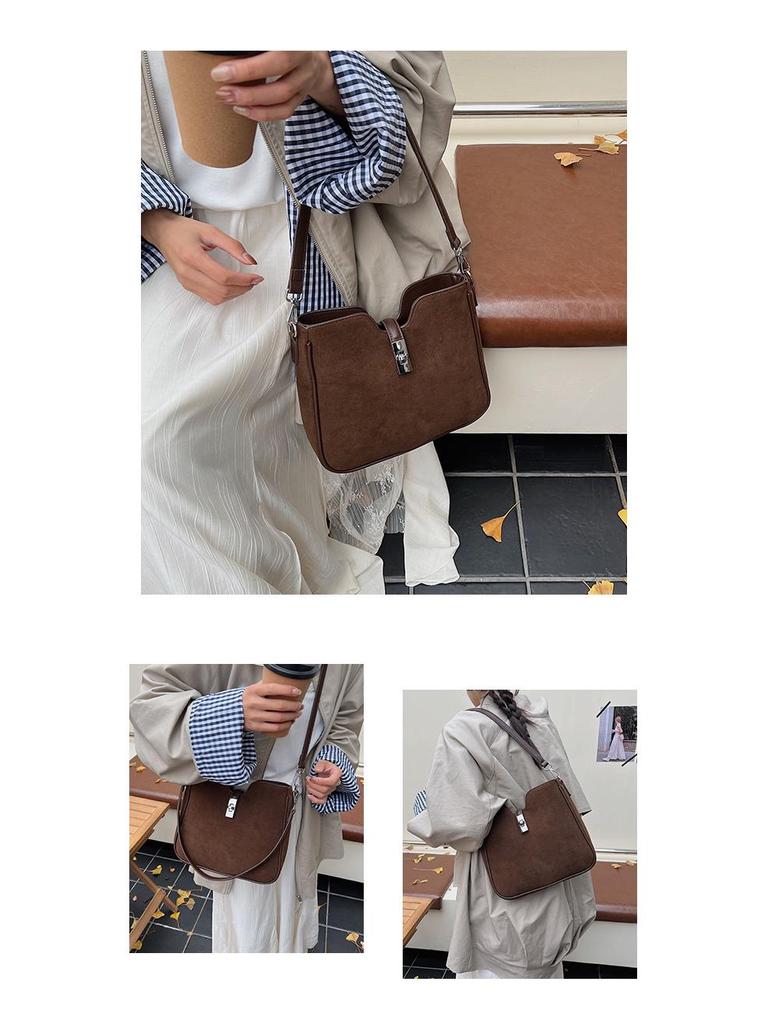 2025 Vintage Matná Minimalistická Velkokapacitní Taška Přes Tělo/Taška Přes Rameno