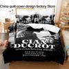 Cian Ducrot Pattern Bedding Set 3Pcs Duvet Cover Pillowcase Lightweight Microfiber Bed Linen Home Bedroom Decor For Music Fans