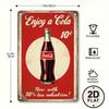 Retro Metal Wall Art Decor Tin Sign Plaque for Garage Living Room Bedroom
