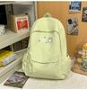 Schoolbag Female Japanese Cute Cartoon Kitten Soft Girl College Style Backpack Mori Candy Color Large Capacity Backpack