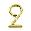 6cm Door Number Sign Creative Self Adhesive Gold Plate Sign 3D ABS Number Stickers Universal