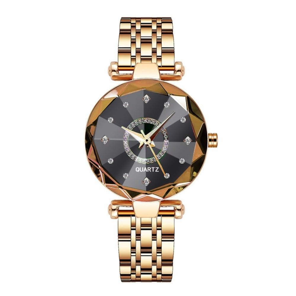Fashion Stainless Steel Ocean Star Watch Polished Jewelry Accessories Quartz Watch Bracelet Ladies' Wristwatch Business