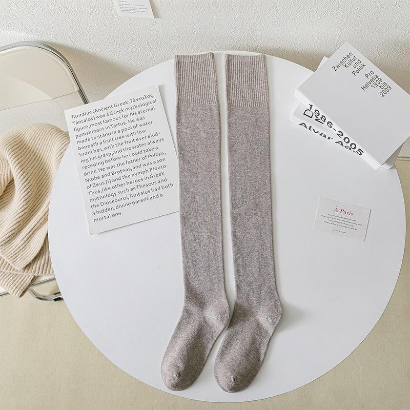 Knee Socks Children'S Japanese Jk Black Thin Calf Socks Autumn And Winter Thickened Knee Pads Beautiful Leg Knee Socks