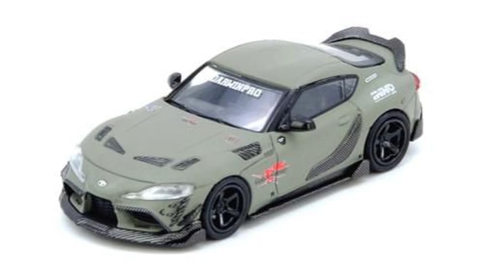 Inno Models 1/64 Toyota Supra A90 DARWIN PRO Mattgrün Lackiertes Modell IN64-A90DP-MA