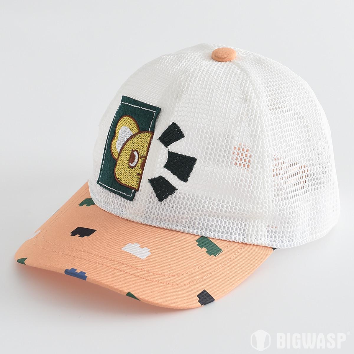 Детская дышащая сетчатая бейсболка - Солнцезащитная кепка для активного отдыха 54cm Hat Circumference оранжевый