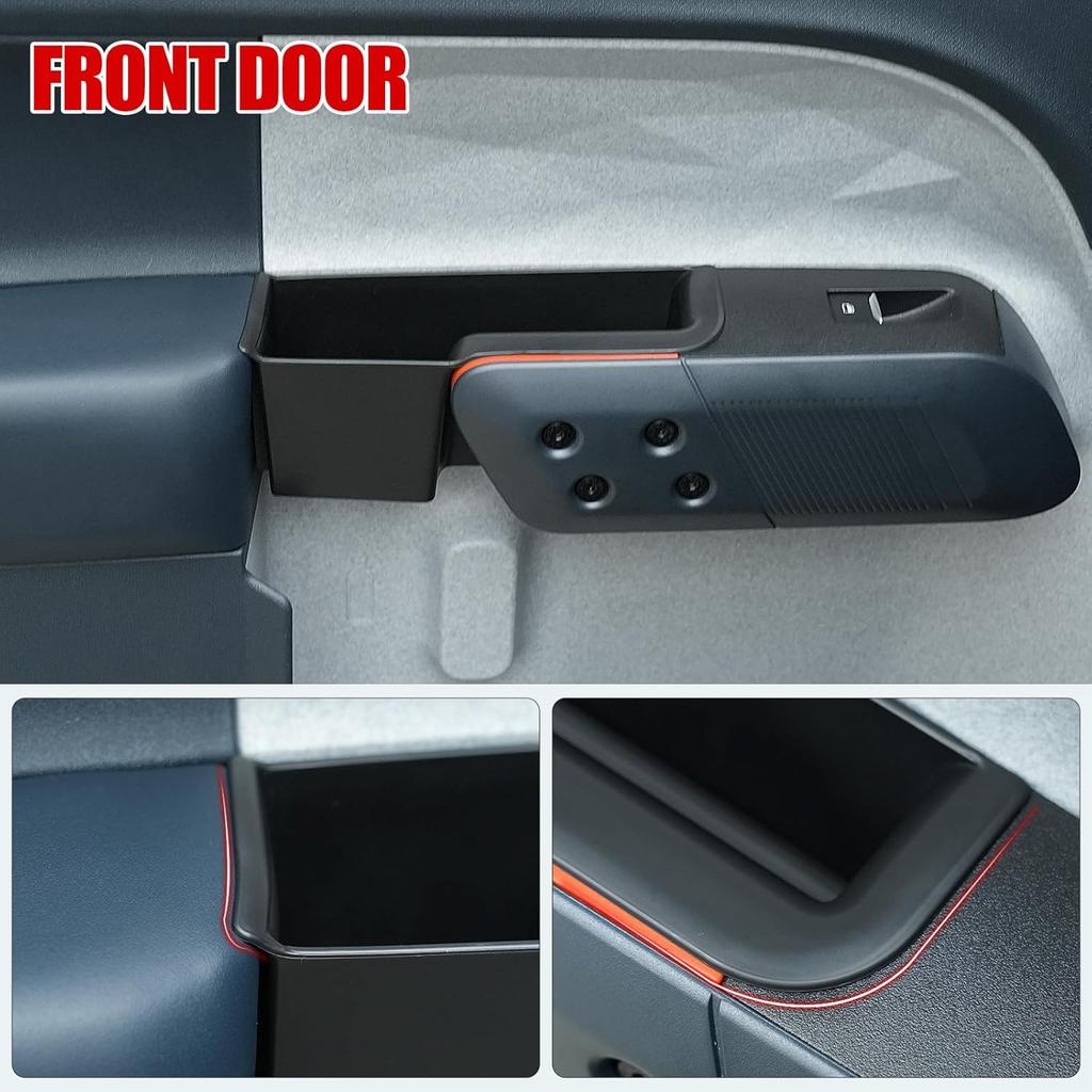 Mabett Door Handle Storage Organizer For Ford Maverick -2025 Accessories, Door Handle Armrest Ert Tray Box Fit Maverick (Front Doors+Rear Doors Set)