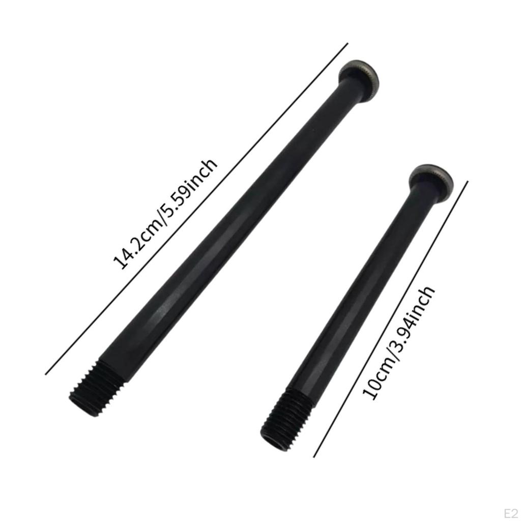 Vorne Hinten steckachse Set Ersatz Bike Gabel Rohr Welle Professionelle Schwarz Achsen Fahrrad