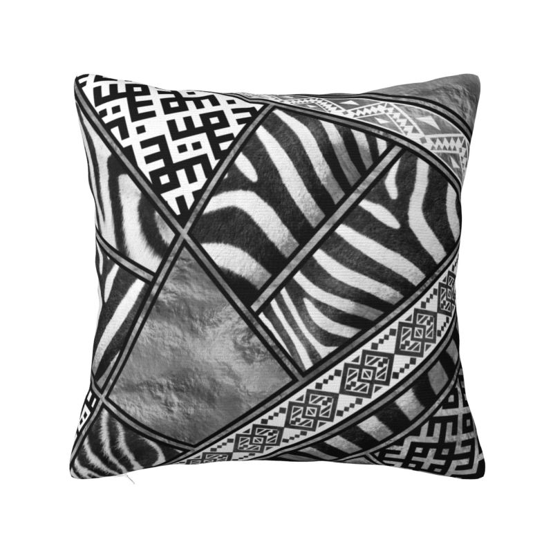 Fluffy Leopard Skin Leather Texture Sofa Cushion Cover Polyester Tropical Wild Animal Throw Pillow Case Bedroom Decoration