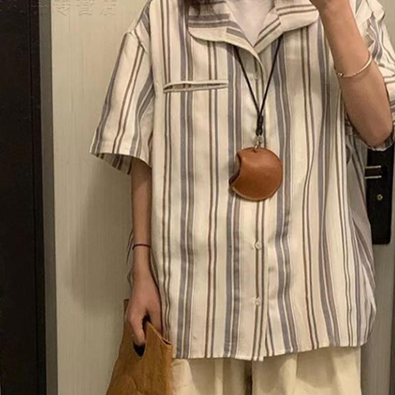 Leather Travel Accessory Holder Versatile Leather Bag with Easy to Use Buckles Straps Practical Neckalce Pouches