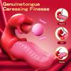 3 in 1 Realistic Tongue Vibrators for Women Dildo Occlusion and Swinging Clitoris Stimulator Adult Sex Toys Female Masturbator