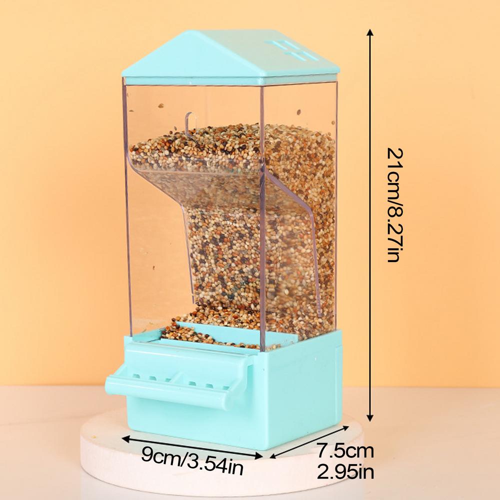Automatic Bird Feeder For Cage Smart Clear Parakeet Feeder Dispenser Large Capacity Food Container Anti Spill Cage Accessories