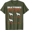 Great Pyrenees Guide To Training Funny Dog Lover Graphic Tee Casual Short Sleeve TShirt For Unisex Women